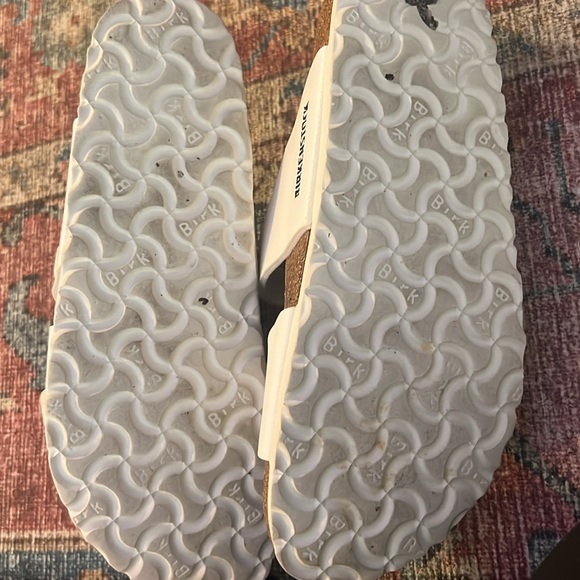 Birkenstock leather sandals in WHITE - Picture 2 of 2